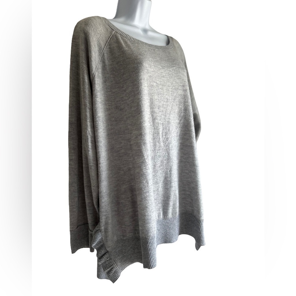 BKE RUFFLE SIDE PLUS SWEATER - Picture 3 of 5